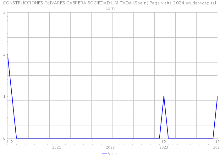 CONSTRUCCIONES OLIVARES CABRERA SOCIEDAD LIMITADA (Spain) Page visits 2024 