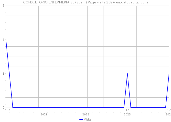CONSULTORIO ENFERMERIA SL (Spain) Page visits 2024 