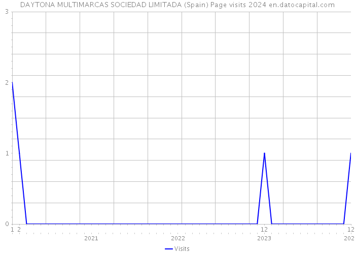 DAYTONA MULTIMARCAS SOCIEDAD LIMITADA (Spain) Page visits 2024 
