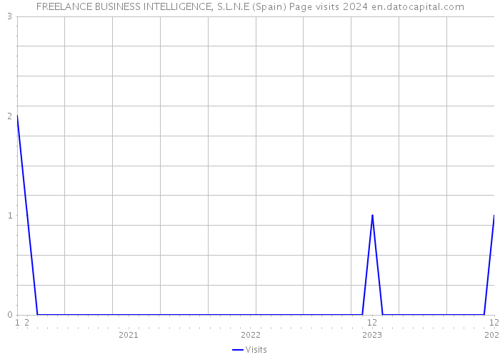 FREELANCE BUSINESS INTELLIGENCE, S.L.N.E (Spain) Page visits 2024 