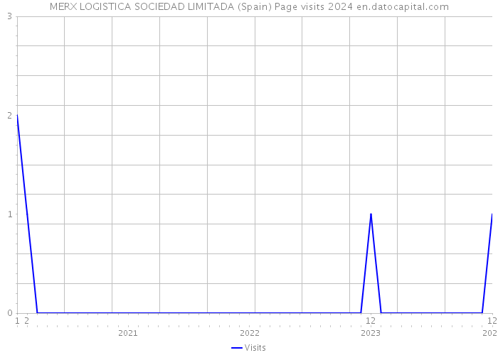MERX LOGISTICA SOCIEDAD LIMITADA (Spain) Page visits 2024 