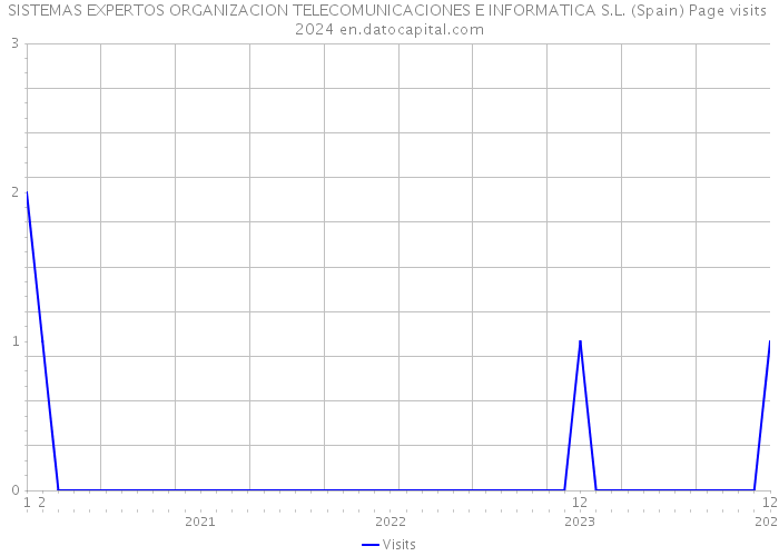 SISTEMAS EXPERTOS ORGANIZACION TELECOMUNICACIONES E INFORMATICA S.L. (Spain) Page visits 2024 