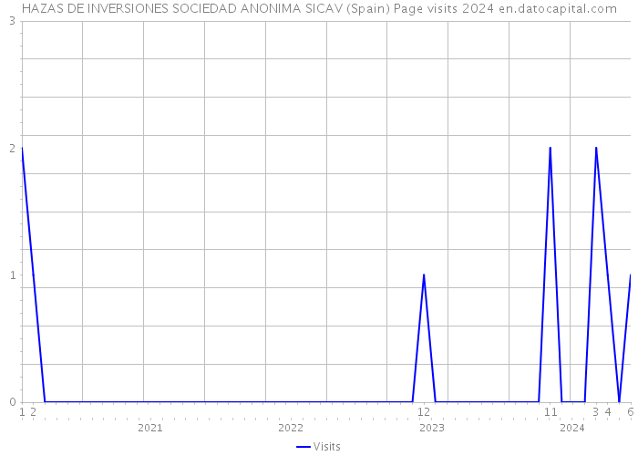 HAZAS DE INVERSIONES SOCIEDAD ANONIMA SICAV (Spain) Page visits 2024 