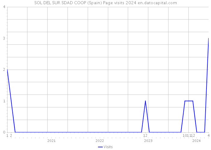 SOL DEL SUR SDAD COOP (Spain) Page visits 2024 