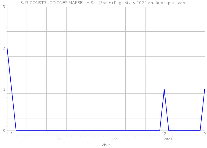 SUR CONSTRUCCIONES MARBELLA S.L. (Spain) Page visits 2024 