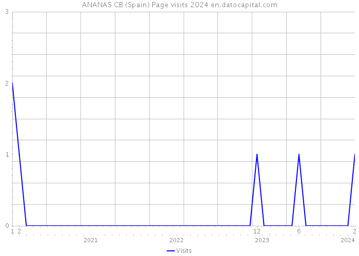 ANANAS CB (Spain) Page visits 2024 