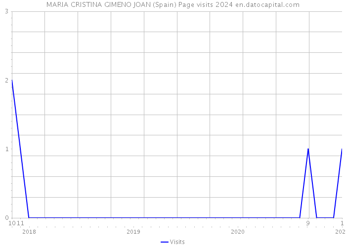 MARIA CRISTINA GIMENO JOAN (Spain) Page visits 2024 