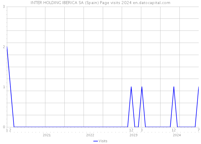 INTER HOLDING IBERICA SA (Spain) Page visits 2024 