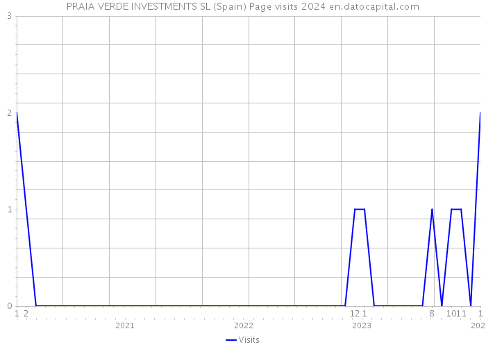 PRAIA VERDE INVESTMENTS SL (Spain) Page visits 2024 