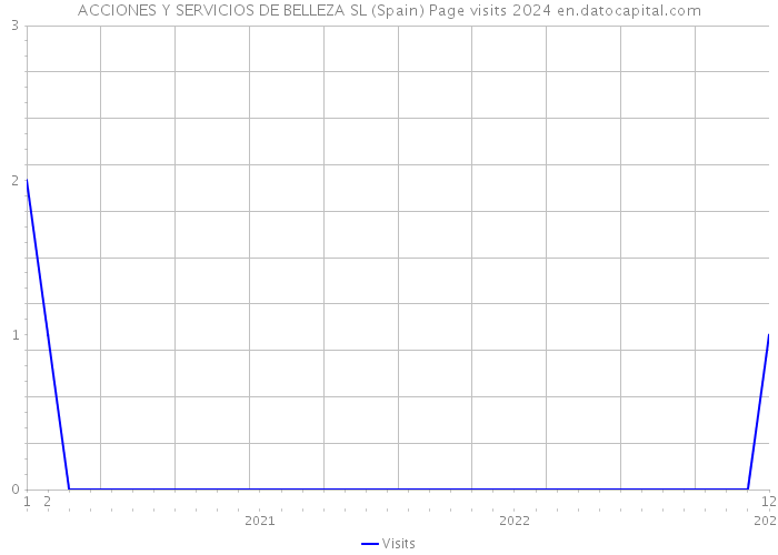 ACCIONES Y SERVICIOS DE BELLEZA SL (Spain) Page visits 2024 