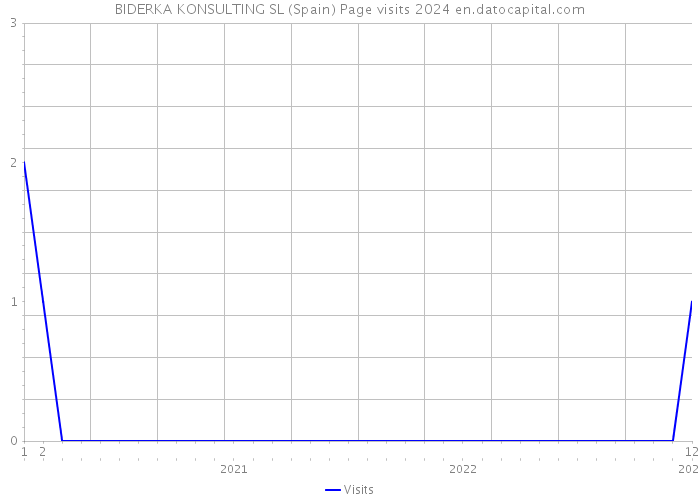 BIDERKA KONSULTING SL (Spain) Page visits 2024 