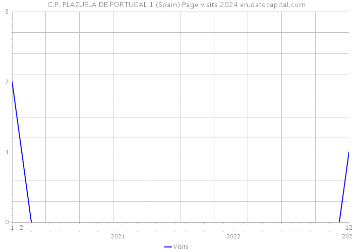 C.P. PLAZUELA DE PORTUGAL 1 (Spain) Page visits 2024 