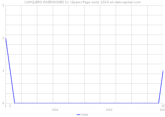 CAPQUERS INVERSIONES S.I. (Spain) Page visits 2024 
