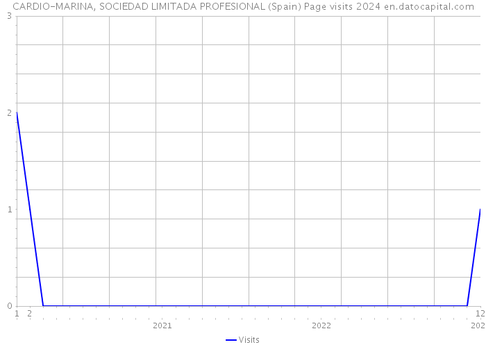 CARDIO-MARINA, SOCIEDAD LIMITADA PROFESIONAL (Spain) Page visits 2024 