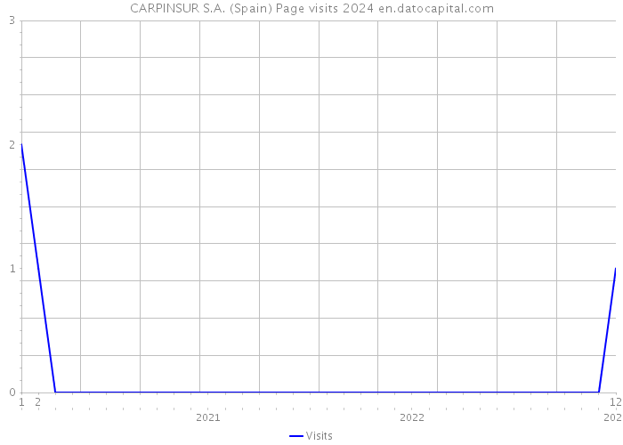 CARPINSUR S.A. (Spain) Page visits 2024 