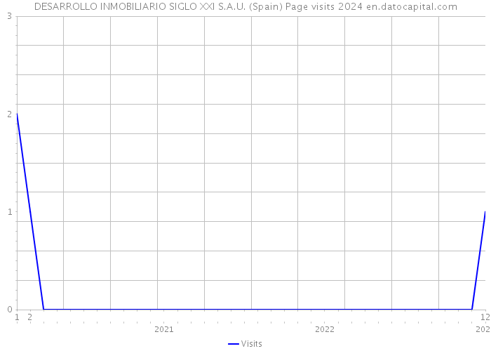 DESARROLLO INMOBILIARIO SIGLO XXI S.A.U. (Spain) Page visits 2024 
