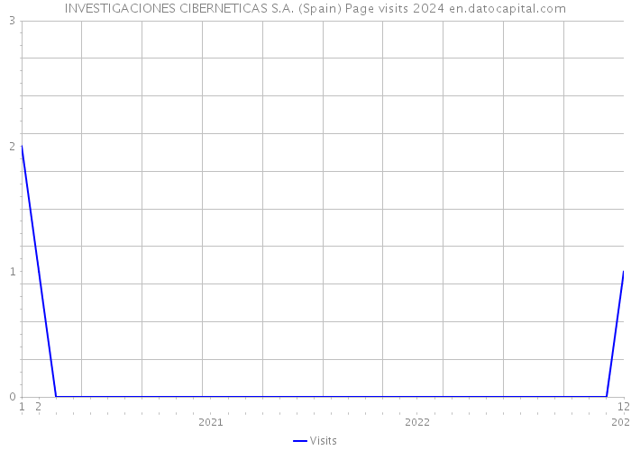 INVESTIGACIONES CIBERNETICAS S.A. (Spain) Page visits 2024 