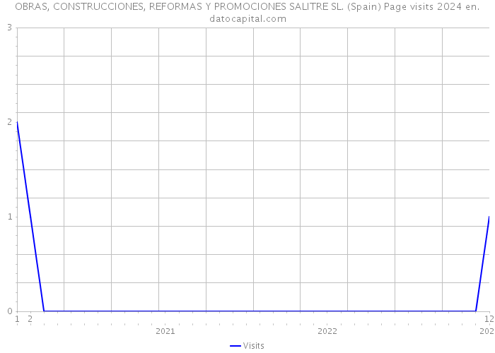 OBRAS, CONSTRUCCIONES, REFORMAS Y PROMOCIONES SALITRE SL. (Spain) Page visits 2024 