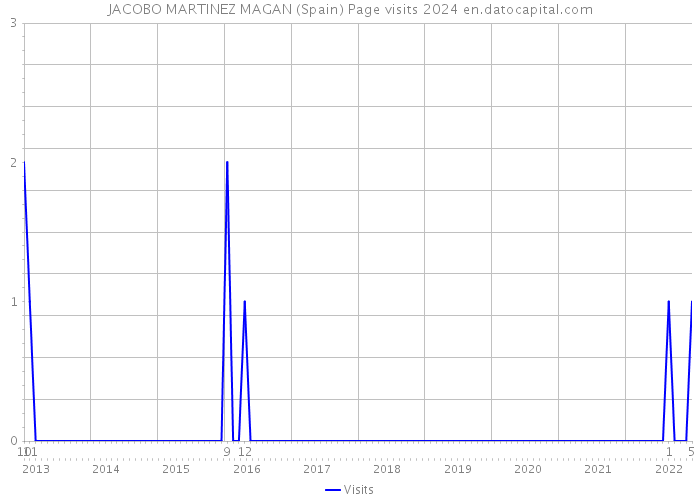 JACOBO MARTINEZ MAGAN (Spain) Page visits 2024 