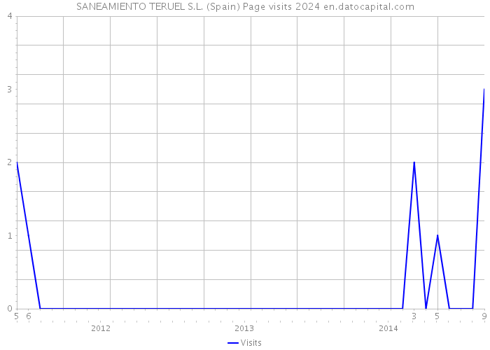 SANEAMIENTO TERUEL S.L. (Spain) Page visits 2024 