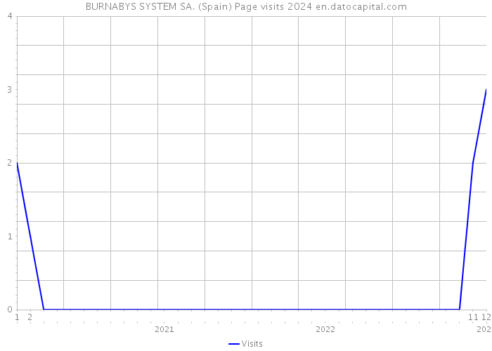 BURNABYS SYSTEM SA. (Spain) Page visits 2024 