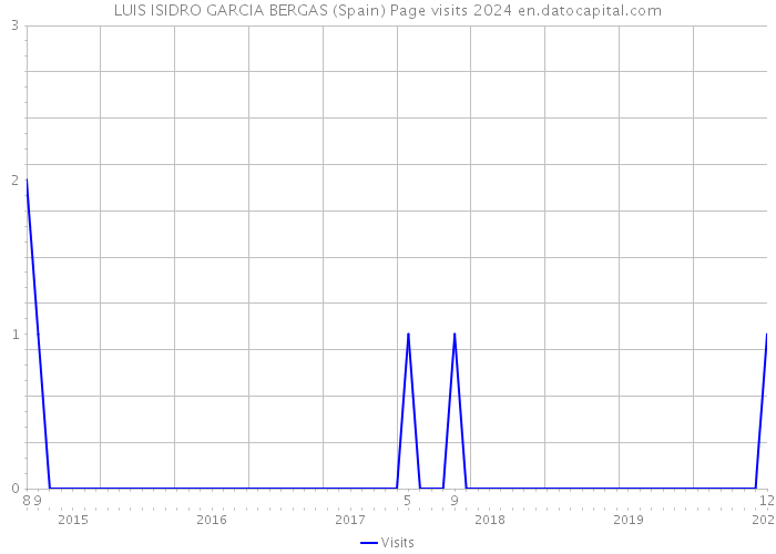 LUIS ISIDRO GARCIA BERGAS (Spain) Page visits 2024 
