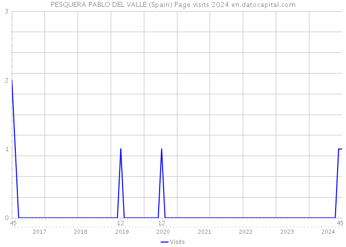 PESQUERA PABLO DEL VALLE (Spain) Page visits 2024 