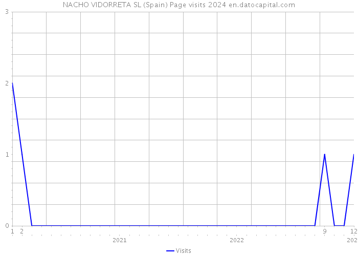 NACHO VIDORRETA SL (Spain) Page visits 2024 