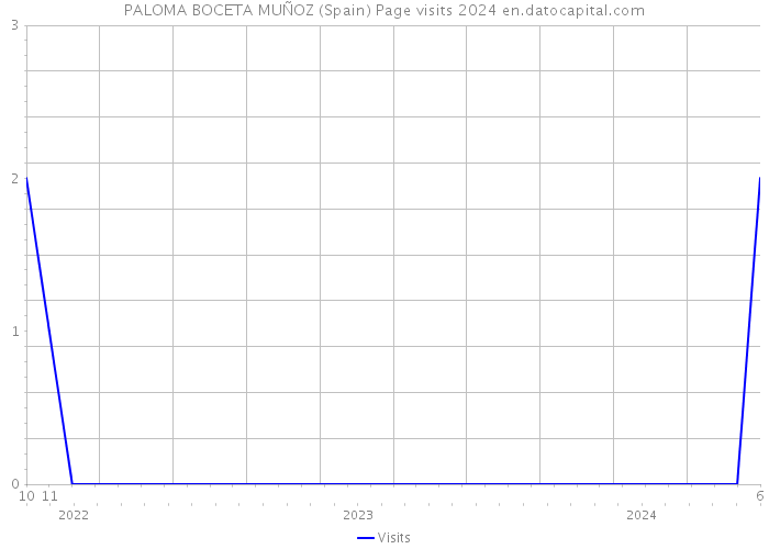 PALOMA BOCETA MUÑOZ (Spain) Page visits 2024 