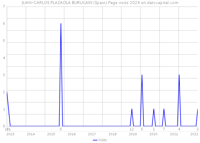 JUAN-CARLOS PLAZAOLA BURUGAIN (Spain) Page visits 2024 