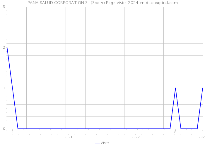 PANA SALUD CORPORATION SL (Spain) Page visits 2024 