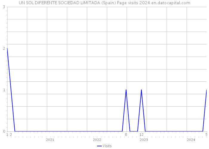 UN SOL DIFERENTE SOCIEDAD LIMITADA (Spain) Page visits 2024 