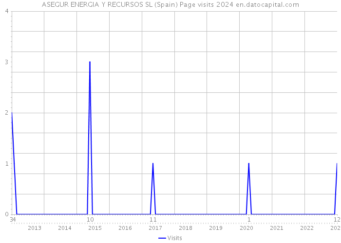 ASEGUR ENERGIA Y RECURSOS SL (Spain) Page visits 2024 