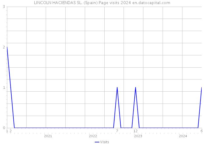 LINCOLN HACIENDAS SL. (Spain) Page visits 2024 