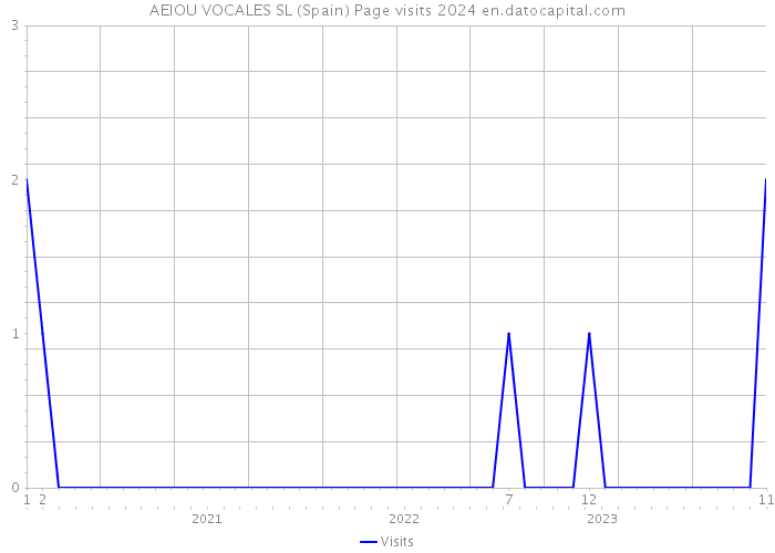 AEIOU VOCALES SL (Spain) Page visits 2024 
