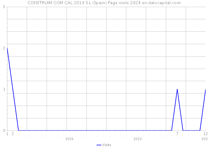 CONSTRUIM COM CAL 2019 S.L (Spain) Page visits 2024 