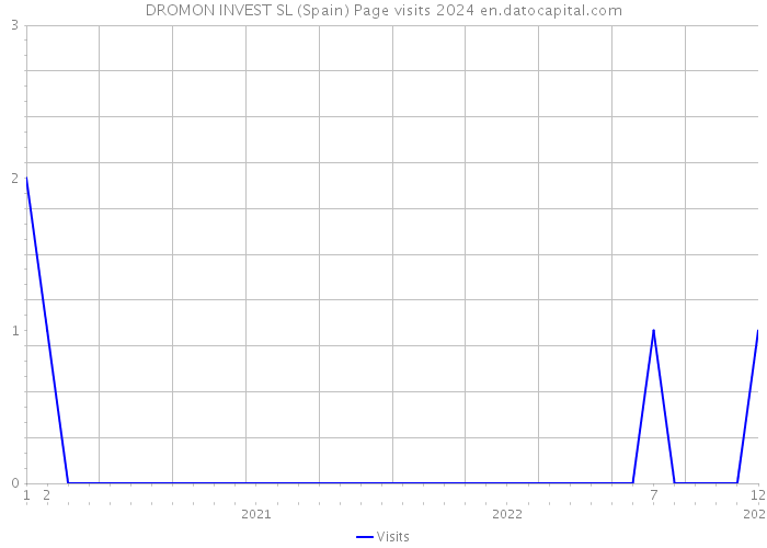 DROMON INVEST SL (Spain) Page visits 2024 