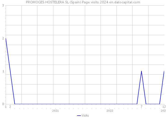 PROMOGES HOSTELERA SL (Spain) Page visits 2024 