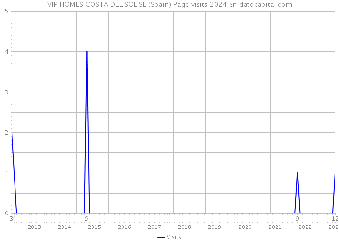 VIP HOMES COSTA DEL SOL SL (Spain) Page visits 2024 