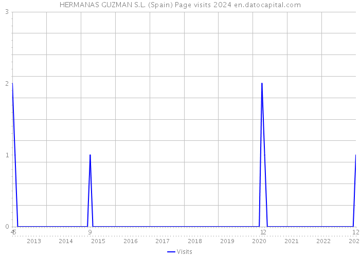HERMANAS GUZMAN S.L. (Spain) Page visits 2024 