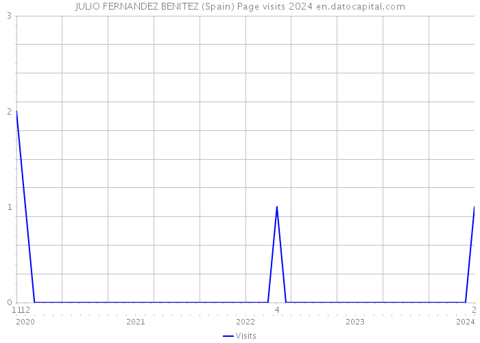 JULIO FERNANDEZ BENITEZ (Spain) Page visits 2024 