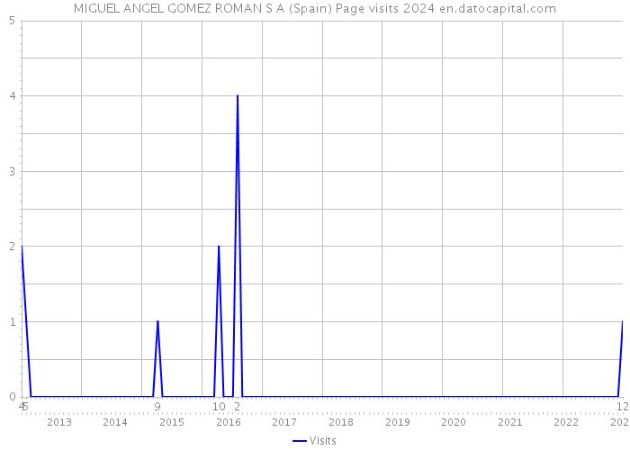 MIGUEL ANGEL GOMEZ ROMAN S A (Spain) Page visits 2024 