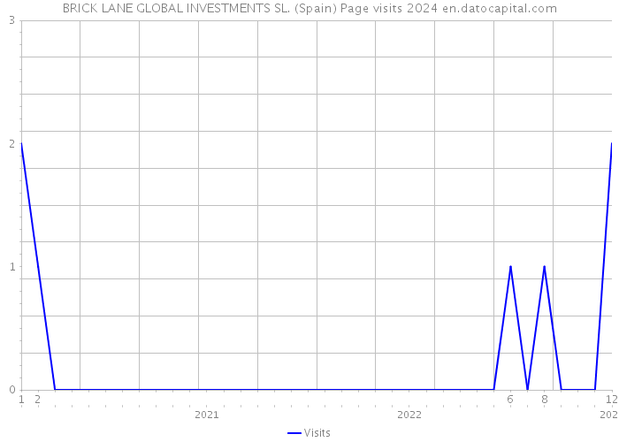 BRICK LANE GLOBAL INVESTMENTS SL. (Spain) Page visits 2024 