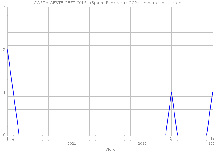 COSTA OESTE GESTION SL (Spain) Page visits 2024 