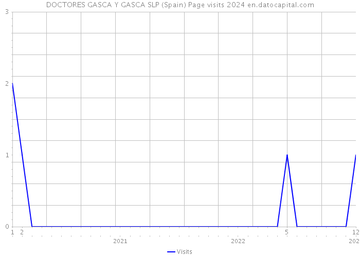 DOCTORES GASCA Y GASCA SLP (Spain) Page visits 2024 