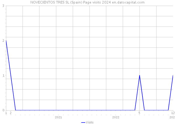 NOVECIENTOS TRES SL (Spain) Page visits 2024 