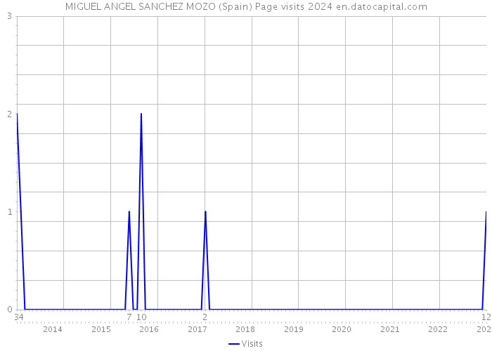 MIGUEL ANGEL SANCHEZ MOZO (Spain) Page visits 2024 