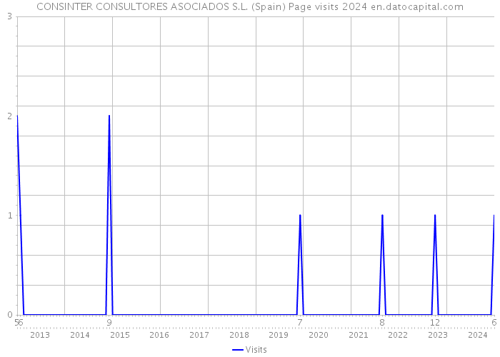 CONSINTER CONSULTORES ASOCIADOS S.L. (Spain) Page visits 2024 