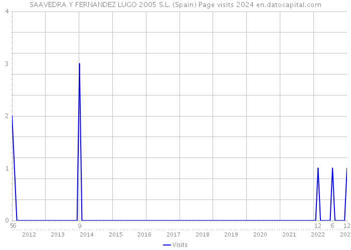 SAAVEDRA Y FERNANDEZ LUGO 2005 S.L. (Spain) Page visits 2024 