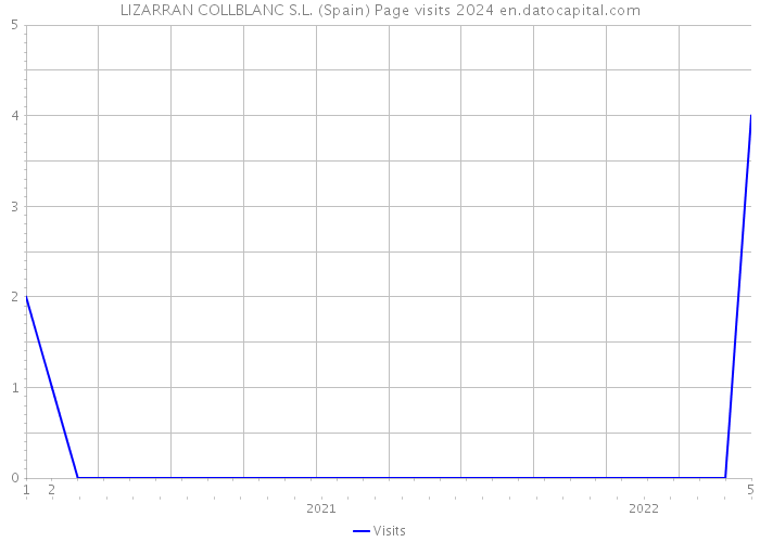 LIZARRAN COLLBLANC S.L. (Spain) Page visits 2024 